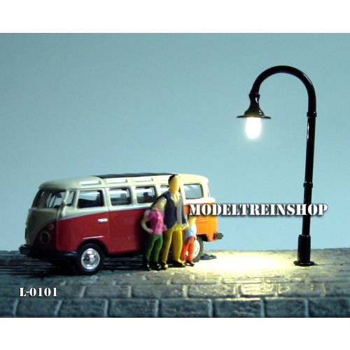 L-0101 - LED Lantaarnpaal - Warm Wit - Modeltreinshop