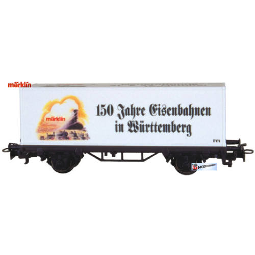 Marklin HO 4481 V.S19 Container Wagen - 150 Jahre Eisenbahnen in Württemberg - Modeltreinshop