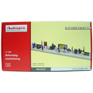 Auhagen HO 11339 Figuren en accessoires voor Stations Perron - Modeltreinshop