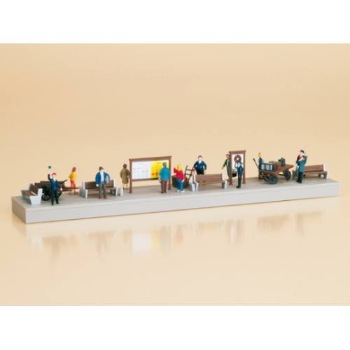 Auhagen HO 11339 Figuren en accessoires voor Stations Perron - Modeltreinshop