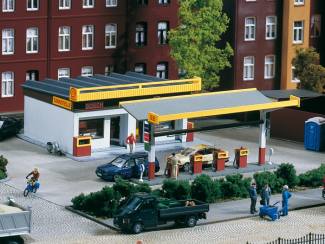 Auhagen HO 11340 Tankstation Shell of Minol - Modeltreinshop