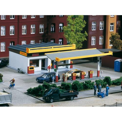 Auhagen HO 11340 Tankstation Shell of Minol - Modeltreinshop