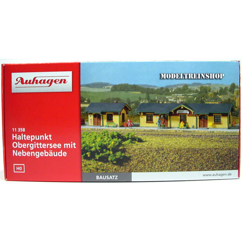 Auhagen HO 11358 Klein Station Obergittersee met bijgebouw - Modeltreinshop