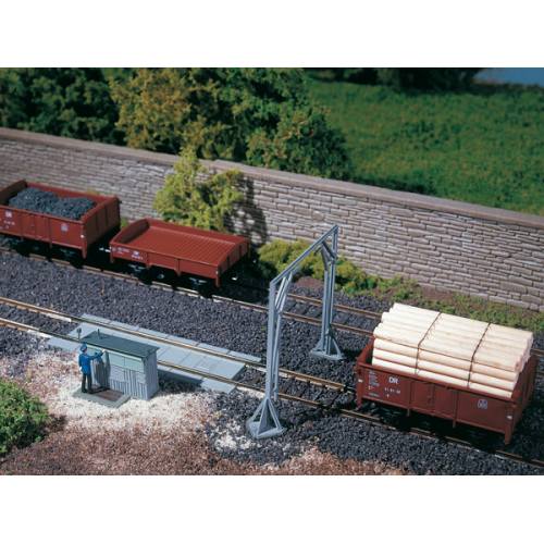 Auhagen HO 11404 Weegbrug met een Profiel voor Meten van Lading - Modeltreinshop