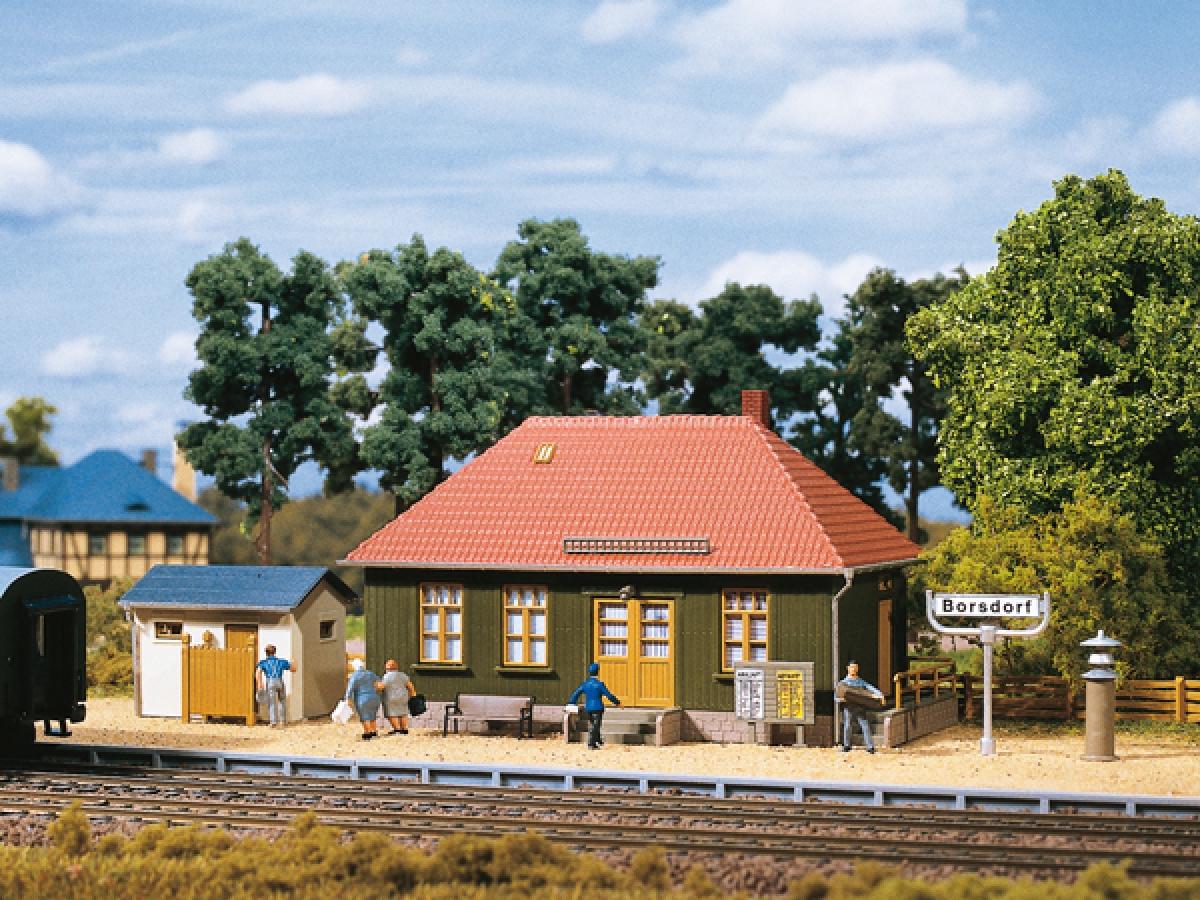 Auhagen HO 11407 Klein Station Borsdorf - Modeltreinshop