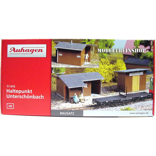 Auhagen HO 11415 Klein Station met Toilet en Schuur - Modeltreinshop