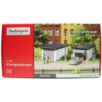 Auhagen HO 11420 Garages 2 Stuks - Modeltreinshop