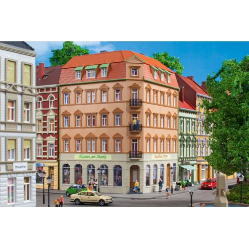 1144Auhagen HO 11447 Hoekhuis Schmidtstrasse 10 - Modeltreinshop