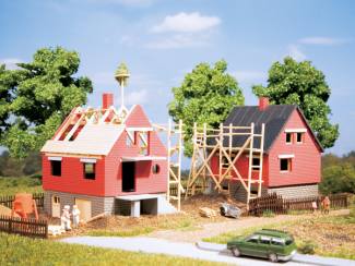 Auhagen HO 12215 Woonhuizen in aanbouw 2 Stuks - Modeltreinshop