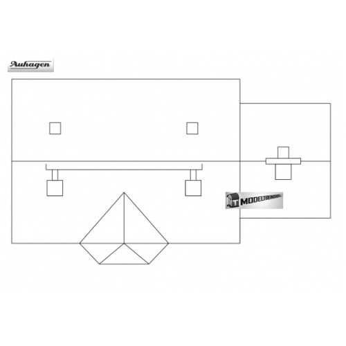 Auhagen HO 12343 Woonhuis Bahnhofstraße 1 - Modeltreinshop