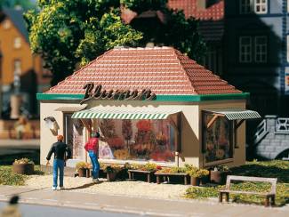 Auhagen HO 12349 Bloemen Kiosk - Modeltreinshop