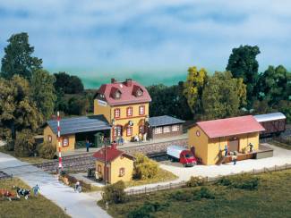 Auhagen HO 15102 Starter set Wachstädt station - Modeltreinshop