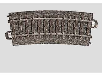 Marklin C Rail 24115 Gebogen rail 360mm / 15° - Modeltreinshop