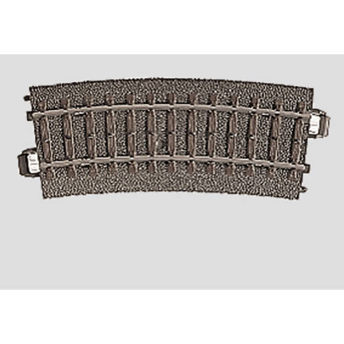 Marklin C Rail 24115 Gebogen rail 360mm / 15° - Modeltreinshop