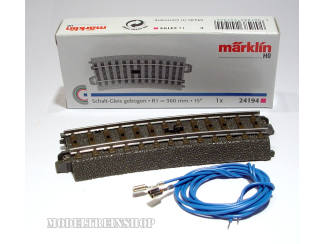 Marklin C Rail 24194 Schakelrail gebogen - Modeltreinshop