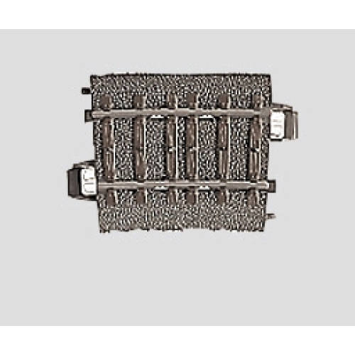 242Marklin C Rail 24206 Gebogen rail 437,5 mm - Modeltreinshop06