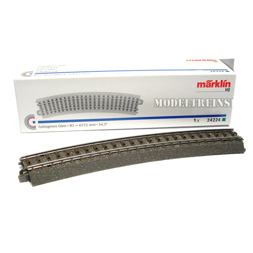 Marklin C Rail 24224 Gebogen rail 437,5 mm - Modeltreinshop