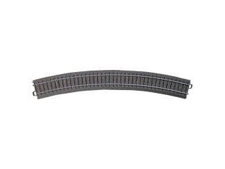 Gebogen Rail Radius R4 = 579,3 mm. Boogstraal 30°. Parallelle cirkel voor radius R3 met afstand 64,3 mm. 12 rails vormen een cirkel met 120 cm buitendiameter - Modeltreinshop