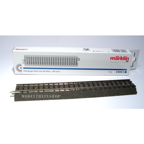 Marklin C Rail 24951 Overgangsrail C naar de M-rail - Modeltreinshop