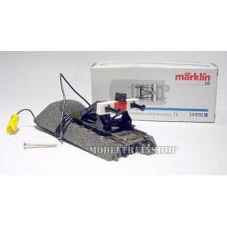 Marklin C Rail 24978 Raileinde met stootblok met verlichting - Modeltreinshop