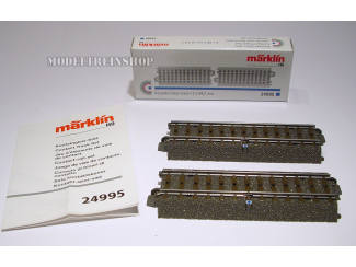 Marklin C Rail 24995 Set contactrails 2 rechte rails 94,2 mm - Modeltreinshop