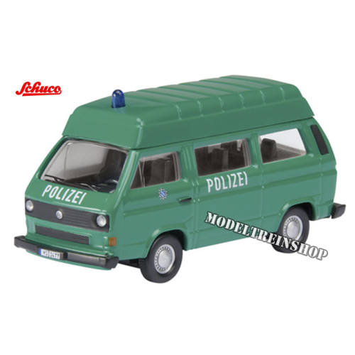 Schuco H0 25784 Volkswagen T3 Bus Polizei - Modeltreinshop