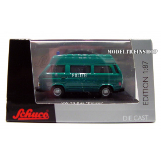 Schuco H0 25784 Volkswagen T3 Bus Polizei - Modeltreinshop