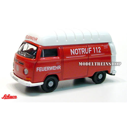 Schuco H0 25827 Volkswagen Bus T2a Feuerwehr - Modeltreinshop