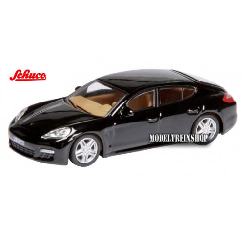 Schuco H0 25842 Porsche Panamera Zwart - Modeltreinshop