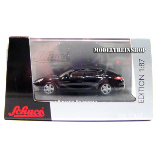 Schuco H0 25842 Porsche Panamera Zwart - Modeltreinshop