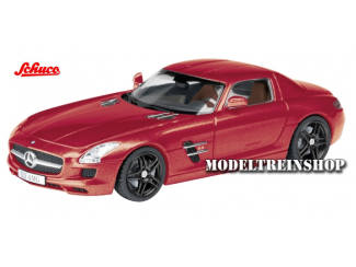 Schuco H0 25855 Mercedes-Benz SLS AMG Coupe Rood - Modeltreinshop