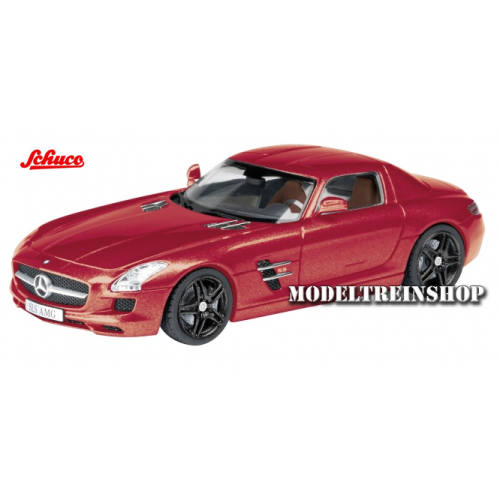 Schuco H0 25855 Mercedes-Benz SLS AMG Coupe Rood - Modeltreinshop