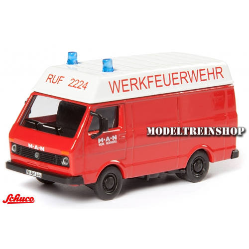 Schuco H0 25874 Volkswagen LT "Werkfeuerwehr" - Modeltreinshop