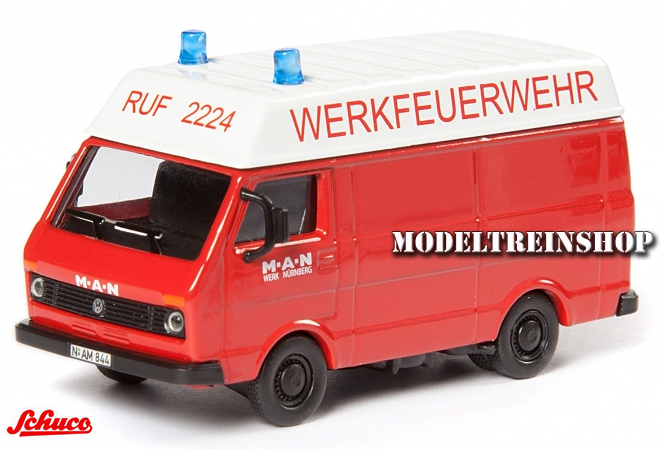 Schuco H0 25874 Volkswagen LT "Werkfeuerwehr" - Modeltreinshop