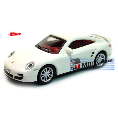 Schuco H0 25984 Porsche 911 (997) Turbo Wit - Modeltreinshop