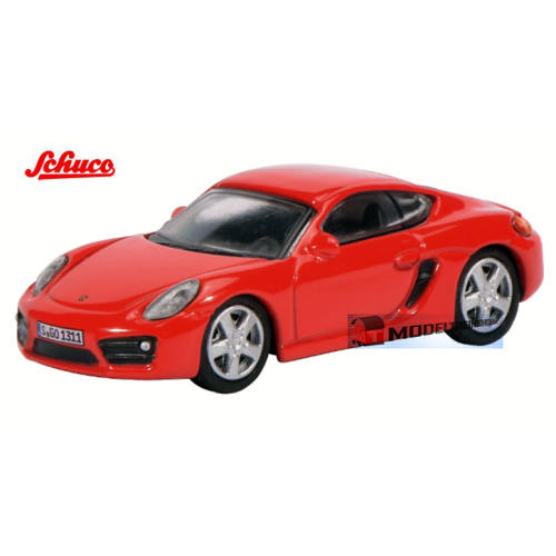 Schuco H0 26109 Porsche Cayman S Rood - Modeltreinshop