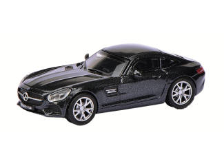 Schuco H0 26205 Mercedes Benz AMG GT S Zwart - Modeltreinshop