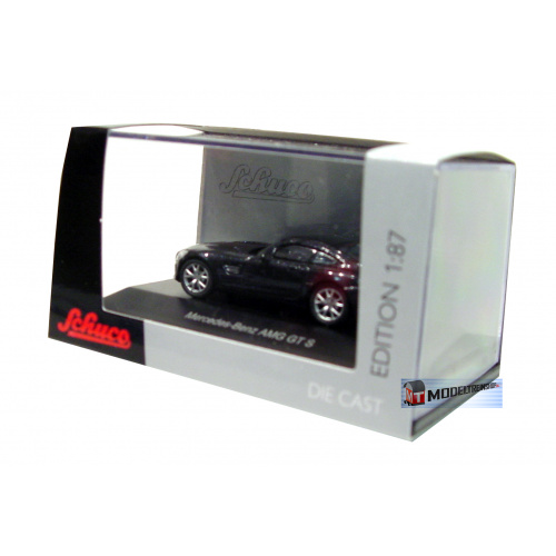 Schuco H0 26205 Mercedes Benz AMG GT S Zwart - Modeltreinshop