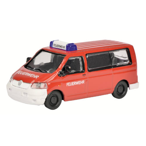 Schuco H0 26221 Volkswagen Bus T5 Feuerwehr - Modeltreinshop