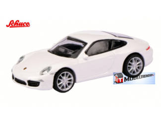 Schuco H0 26209 Porsche 911 Carrera Wit - Modeltreinshop