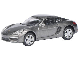 Schuco H0 26292 Porsche 718 Cayman S Grijs - Modeltreinshop