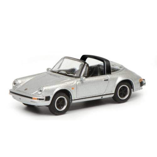 Schuco H0 26351 Porsche 911 3.2 zilver - Modeltreinshop