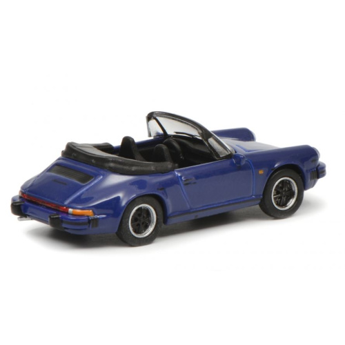 Schuco H0 26352 Porsche 911 3.2 blauw - Modeltreinshop