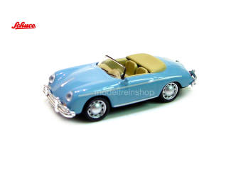 Schuco H0 26498 Porsche 356A Speedster Blauw - Modeltreinshop