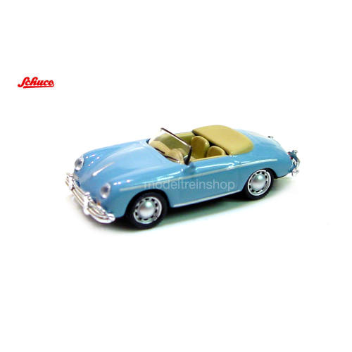 Schuco H0 26498 Porsche 356A Speedster Blauw - Modeltreinshop