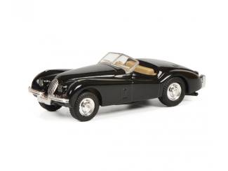 Schuco H0 26516 Jaguar XK 120 Zwart - Modeltreinshop