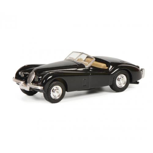 Schuco H0 26516 Jaguar XK 120 Zwart - Modeltreinshop