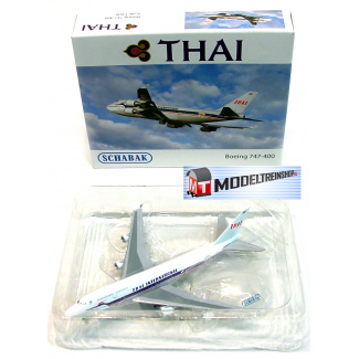 Schuco 3551616 Boeinig 747-400 Thai International - Modeltreinshop