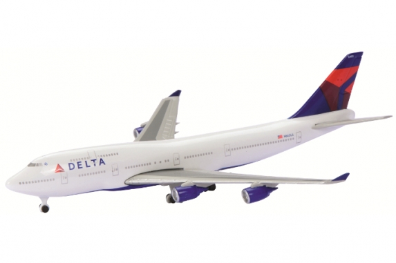 Schuco 3551671 Boeing 747-400 Delta Airlines - Modeltreinshop