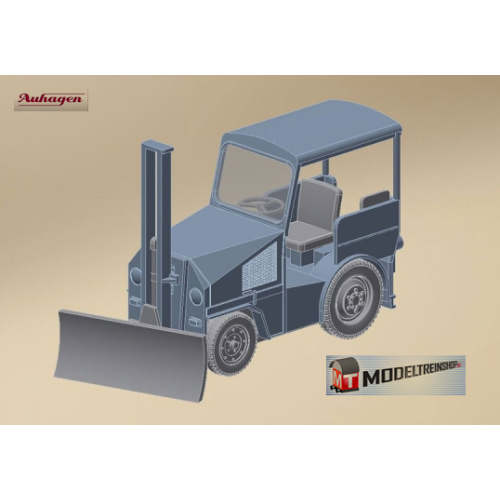 Auhagen HO 41636 Kleine traktor met aanhanger - Modeltreinshop